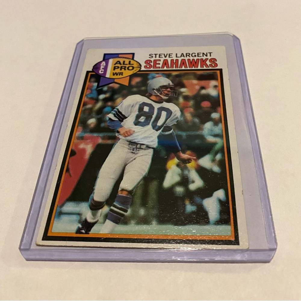 Steve Largent 1979 Topps Football Card Vintage Seattle Seahawks collectible